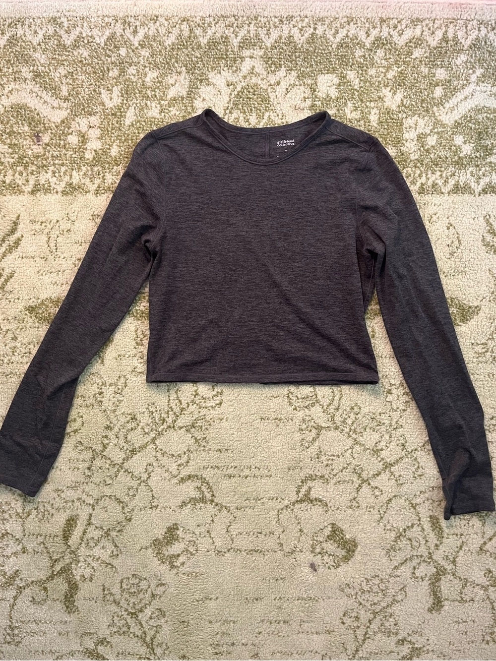 Girlfriend Collective Athletic Crop Top Gray S